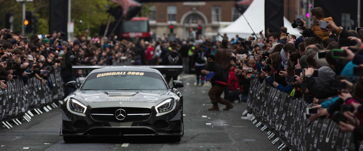 Gumball 3000 announcing its passage through Montenegro